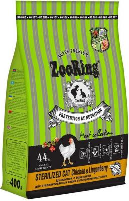 Сухой корм для кошек для стерилизованных, цыпленок с брусникой, 400 г – фото 2