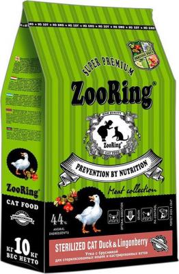 Сухой корм для кошек Sterilized Cat DUCK&Lingonberry, утка с брусникой, 10 кг – фото 1