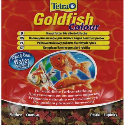 Корм для рыб Goldfisch Colour в хлопьях для улучшения окраса золотых рыб 12г – фото 2