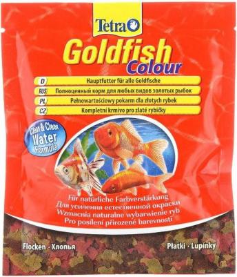 Корм для рыб Goldfisch Colour в хлопьях для улучшения окраса золотых рыб 12г – фото 3