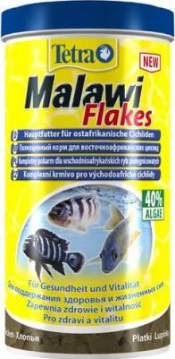 Корм для рыб Malawi Flakes для растительноядных рыб с водорослями, хлопья 250мл – фото 2