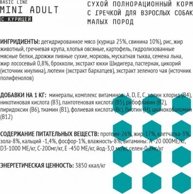 полнорационный сухой корм с гречкой для взрослых собак малых пород – фото 4