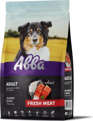 Premium Fresh Meat Adult сухой корм для собак всех пород старше 1 года, с лососем и рисом, 3 кг – фото 4