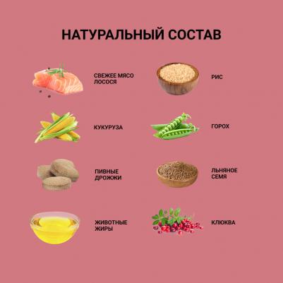 Premium Fresh Meat Adult сухой корм для собак всех пород старше 1 года, с лососем и рисом, 3 кг – фото 13