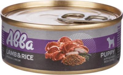 Puppy Влажный корм для щенков всех пород, с ягненком и рисом, 100 гр