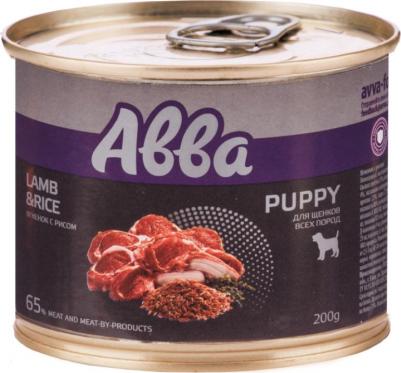 Puppy Влажный корм для щенков всех пород, с ягненком и рисом, 200 гр