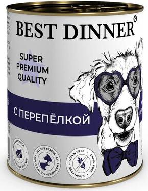 Консервы для собак Super Premium Мясное ассорти, перепелка, 340г – фото 16