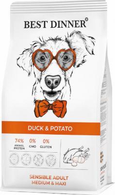 Корм для собак для ср.и кр.пород склонн.к аллергии и пробл.с пищ.,утка с картоф.сух.12кг – фото 8