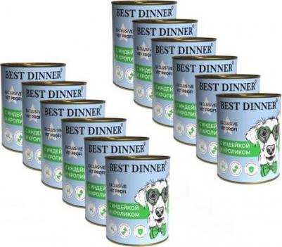 Корм влажный Exclusive Hypoallergenic с индейкой и кроликом для собак 340 г – фото 11