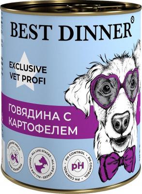 Urinary Exclusive Vet Profi влажный корм для собак, для профилактики мочекаменной болезни, с говядиной и картофелем, в консервах - 340 г мочекаменная – фото 2