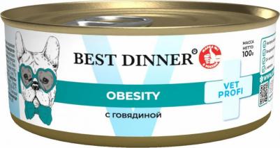 Влажный корм Vet Profi Obesity с говядиной лечебный для собак 340 г – фото 5
