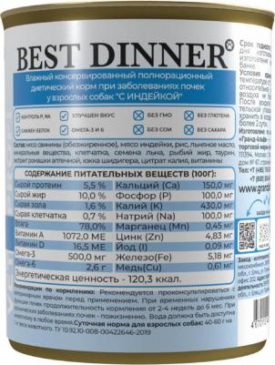 Влажный корм Vet Profi Renal с индейкой лечебный для собак 340 г – фото 3