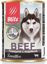 Консервы для собак всех пород и возрастов Sensitive говядина с индейкой 200г – фото 8