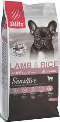 Сухой корм для щенков Puppy Lamb&Rice All Breeds Sensitive, ягненок, рис, 15 кг – фото 4