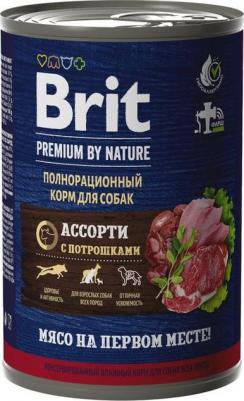 by Nature полнорационный влажный корм для собак, фарш из мясного ассорти с потрошками, в консервах - 410 г повседневный премиум для взрослых ассорти – фото 2