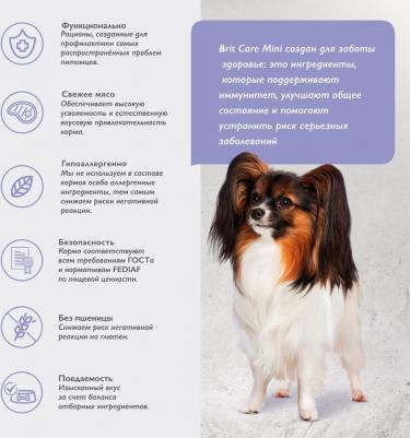 Mini, Сух. корм с инд и ягн д/вз. c. мин. п,"Adult Sensitive.Healthy Digestion",1.5кг – фото 8