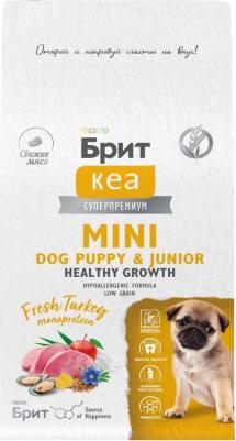 Mini, Сухой корм с индейкой. для щенков. и мол. соб. мин. п,"Puppy&Junior. Healthy Growth",0.4кг – фото 12