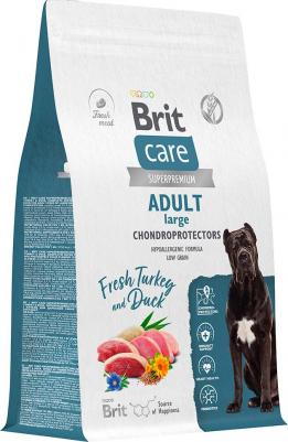 Сухой корм для собак крупных пород Dog Adult Large Chondroprotectors, здоровье костей и суставов, с индейкой и уткой 12 кг – фото 1