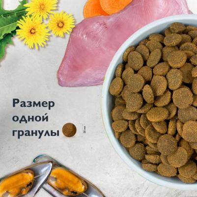 Сухой корм для собак крупных пород Dog Adult Large Chondroprotectors, здоровье костей и суставов, с индейкой и уткой 12 кг – фото 6