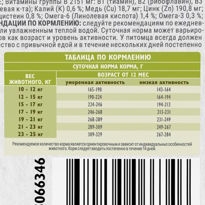 Сухой корм супер-премиум с лососем и индейкой для взрослых собак средних пород "Dog Adult M Healthy Skin&Shiny Coat" 1,5 кг – фото 14