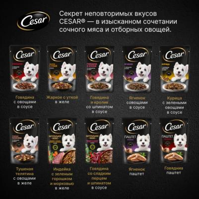 Влажный корм для взрослых собак с курицей и зелеными овощами в соусе 85г – фото 3