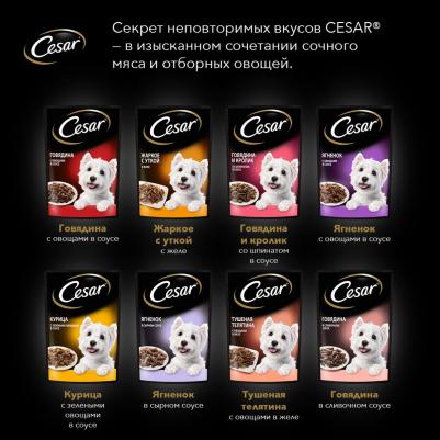 Влажный корм для взрослых собак с ягненком и овощами в соусе 85г – фото 1