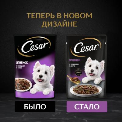 Влажный корм для взрослых собак с ягненком и овощами в соусе 85г – фото 5