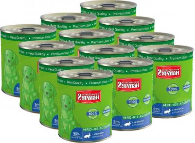 340 г консервы для щенков мясное ассорти с кроликом – фото 3