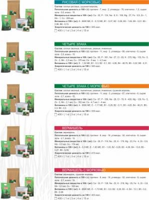 Каша Рисовая с морковью моментального приготовления для собак 3кг – фото 1