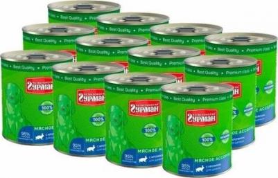 Влажный корм для щенков Мясное ассорти с ягнёнком 0,1 кг – фото 1