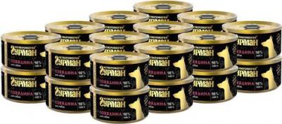 Влажный корм для собак Golden line Говядина натуральная 0,1 кг – фото 18
