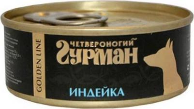 Влажный корм для собак Golden line Индейка натуральная 0,1 кг – фото 17