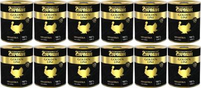 Влажный корм для собак Golden line Индейка натуральная 0,34 кг – фото 14
