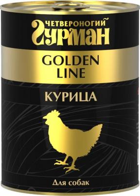 Влажный корм для собак Golden line Курица натуральная 0,34 кг – фото 14