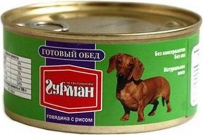 Влажный корм для собак Готовый обед говядина с рисом 0,325 кг – фото 1