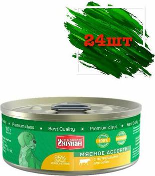 Влажный корм для собак Мясное ассорти с потрошками 0,1 кг – фото 13