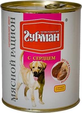 Влажный корм для собак Мясной рацион с сердцем 0,85 кг – фото 2