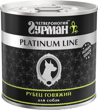 Влажный корм для собак Platinum line, рубец говяжий в желе, 525г – фото 4