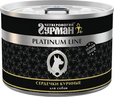 Влажный корм для собак Platinum line, сердечки куриные, 6шт по 525г – фото 1
