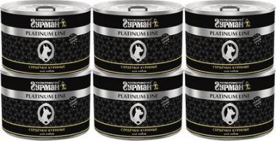 Влажный корм для собак Platinum line, сердечки куриные, 6шт по 525г – фото 2