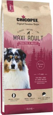 Сухой корм для собак Classic Nature Line Maxi Adult Poultry&Millet, птица, 15кг – фото 1