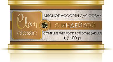 Консервы Classic для собак мясное ассорти с индейкой 100 г 130.4.022 – фото 2