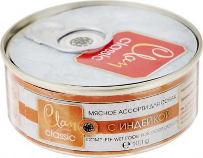 Консервы Classic для собак мясное ассорти с индейкой 100 г 130.4.022 – фото 9