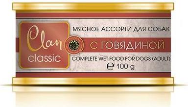 Консервы для собак Classic Мясное ассорти, говядина, 340г – фото 5