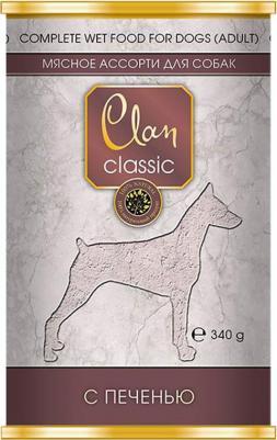 Консервы для собак Classic Мясное ассорти, с печенью, 340г – фото 4