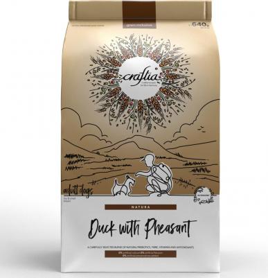 Корм для собак Natura для миниатюрных и мелких пород, утка с фазаном сух. 640г