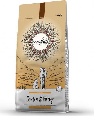 Корм для собак Natura для средних и крупных пород, из курицы и индейки сух. 7кг