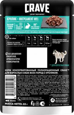 Корм для собак Кролик пауч 85г – фото 8