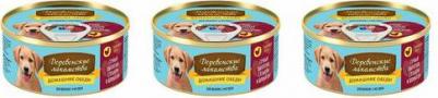 Корм для щенков Домашние обеды Сочный цыпленок, язык, шпинат конс. 100г – фото 9
