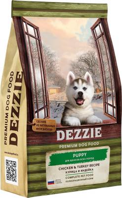 Сухой корм для щенков всех пород Puppy Премиум, Курица и Индейка, 15 кг – фото 1